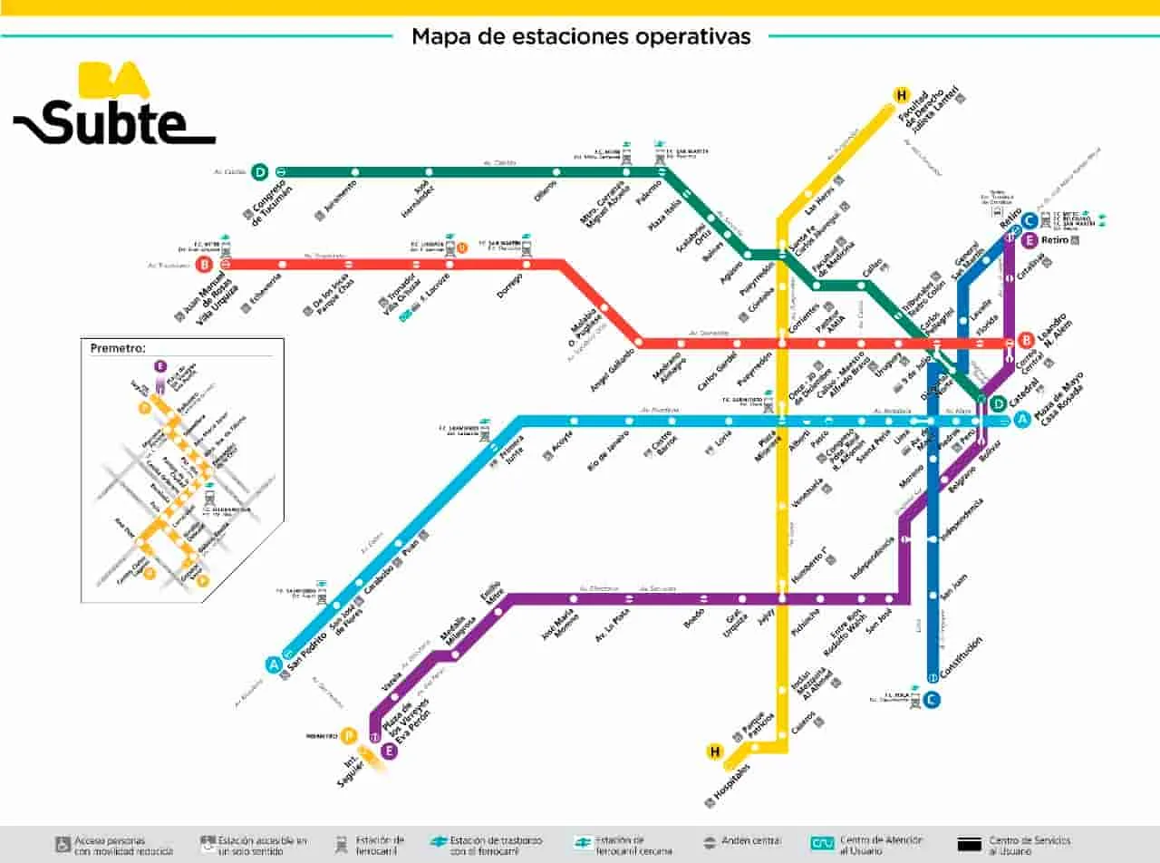 El subte de Buenos Aires: Historia y curiosidades de la red de transporte.